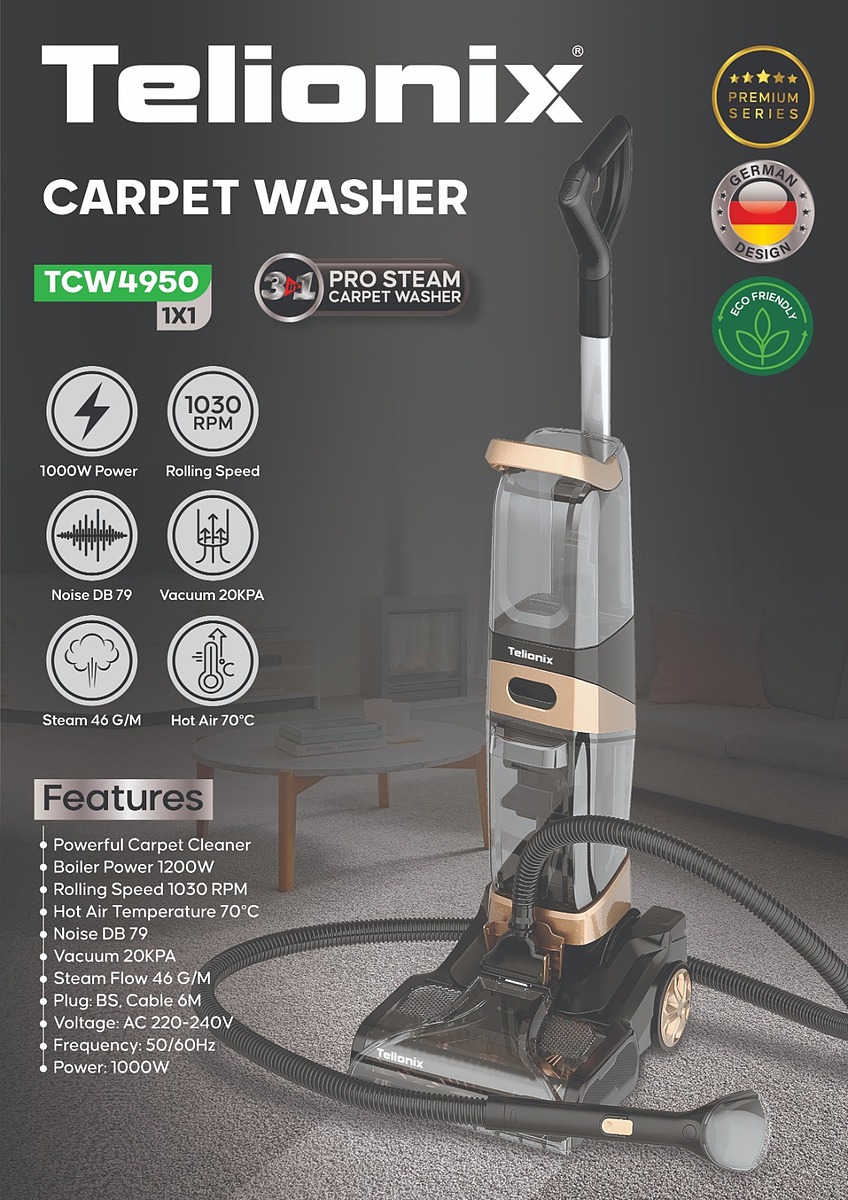 1ff72895bae0561f7e2da225cd61cf95 فرش شوی و مبل شوی تلیونیکس مدل TCW4950 - تصویر 1