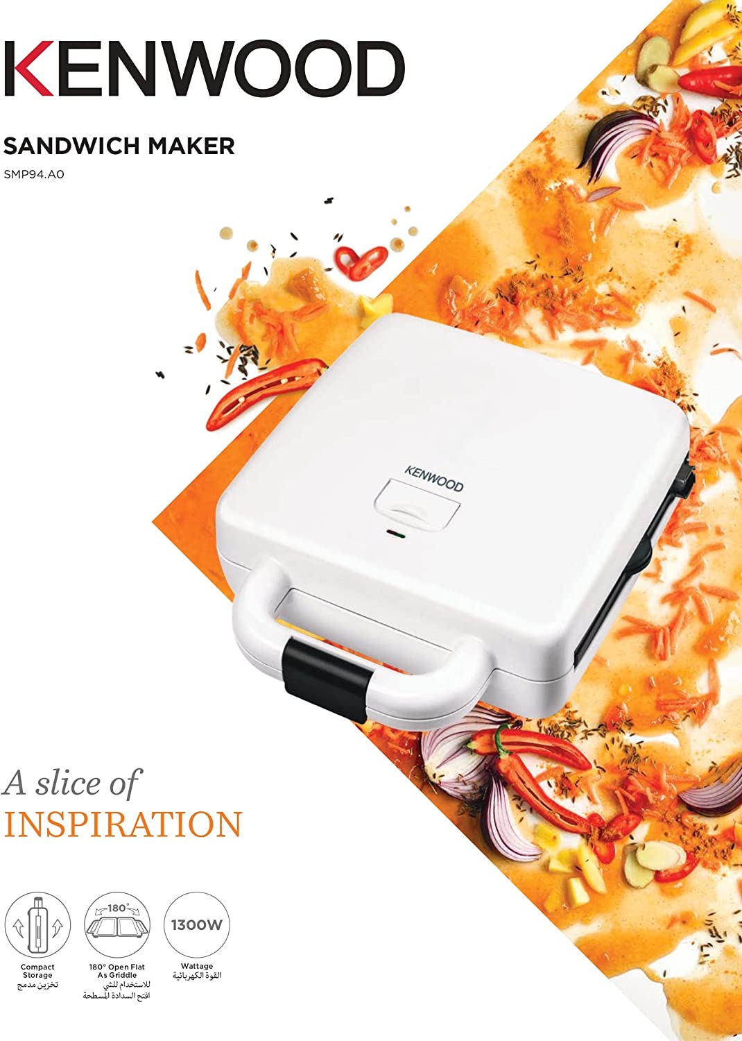 Kenwood-sandwich-maker-model-SMP94.A0-1 ساندویچ ساز کنوود مدل SMP94.A0 - تصویر 1